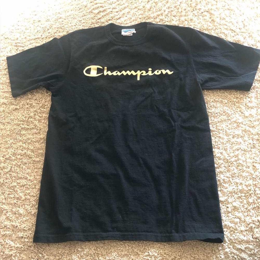 Champion Black Short Sleeve Tee